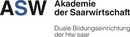 ASW gGmbH - Akademie der Saarwirtschaft Logo ASW gGmbH - Akademie der Saarwirtschaft